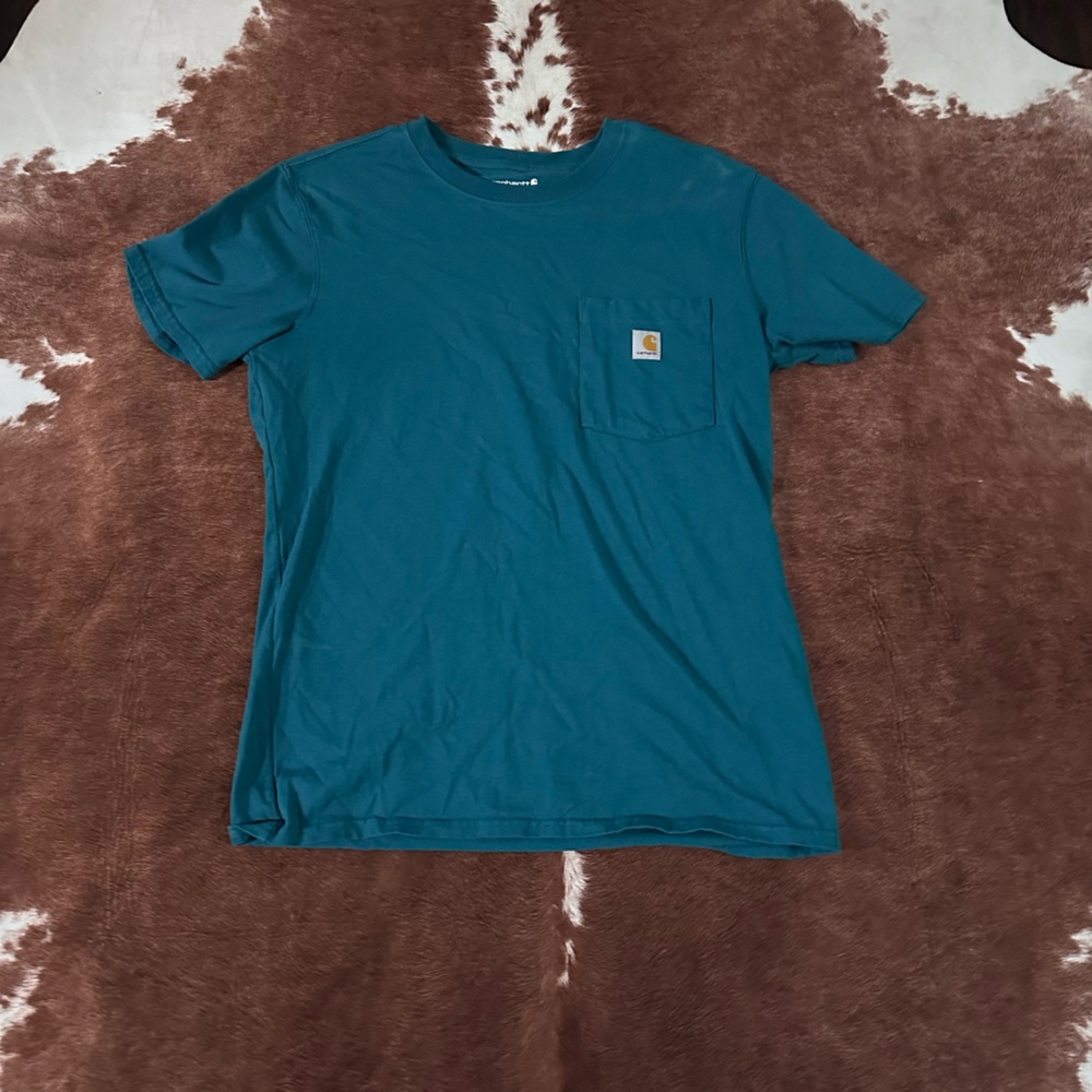 Men's Teal Short Sleeve Pocket Tee
